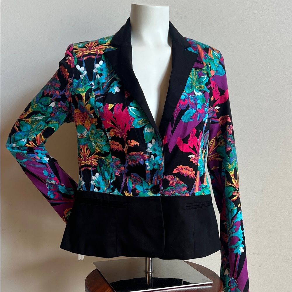 Nicole Vibrant Floral Women's Blazer